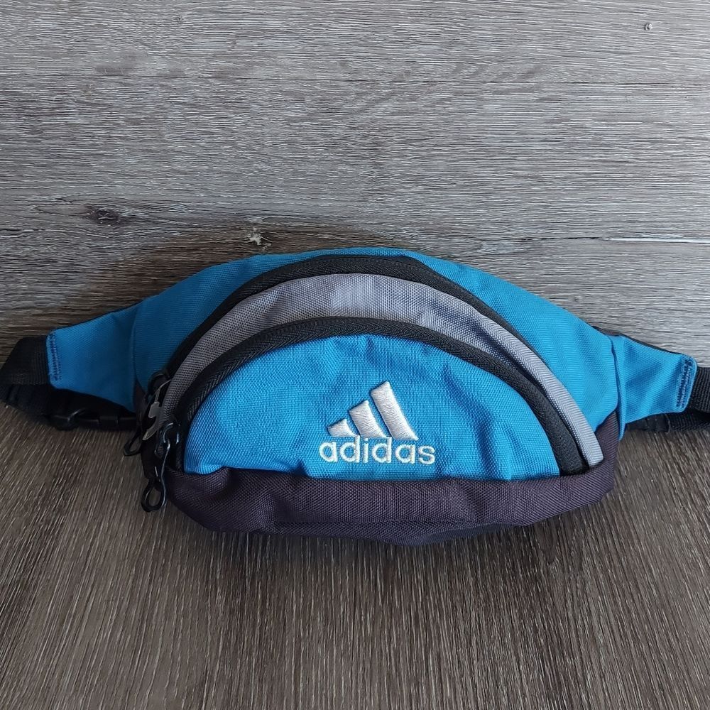 Adidas Blue and Black Waist Bag Fanny Pack